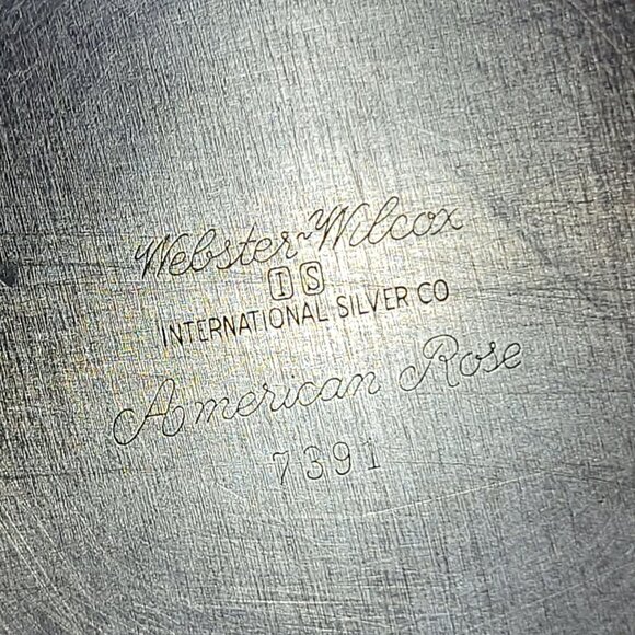 Webster Wilcox Internal Silver American Rose Serving Platter Tray 7391 Large Hea - Picture 5 of 11